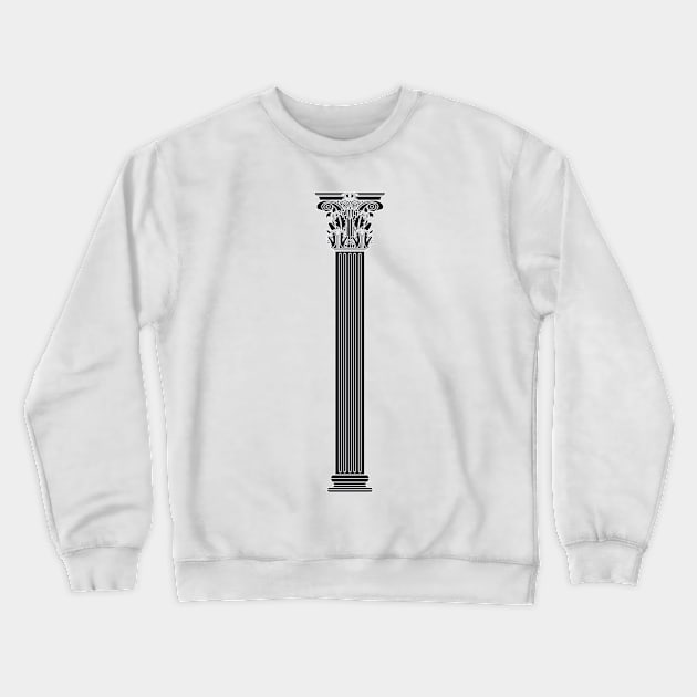 Black corinthian column Crewneck Sweatshirt by PabloDeChenez